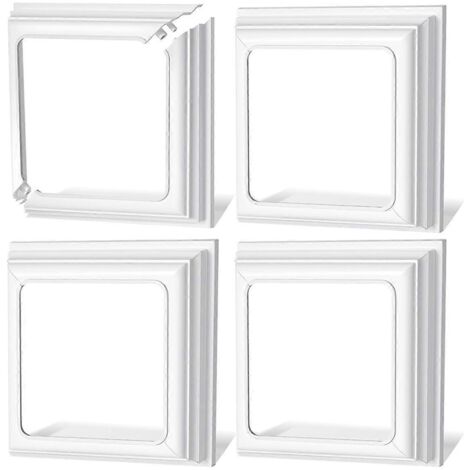Cache-poteau en vinyle blanc pour poteaux en bois et en vinyle