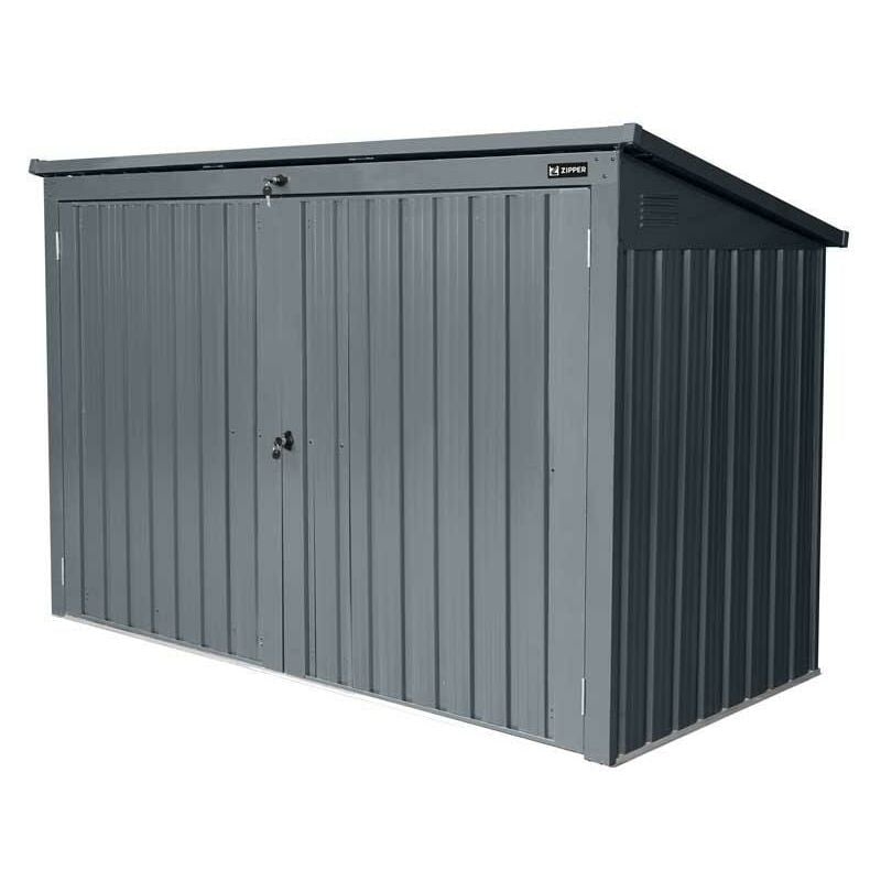 Zipper - Cache poubelles double 3 bacs x 240 lt zi-mtb3