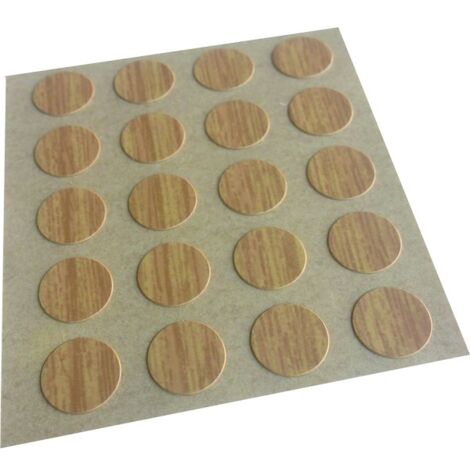 Cache pour ferrure d'assemblage pour meuble 712 - Chêne (Sachet de 100) - PRUNIER