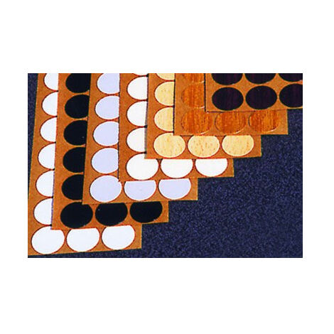 Cache pour ferrure d'assemblage pour meuble F715 - Noir (Sachet de 100) - PRUNIER