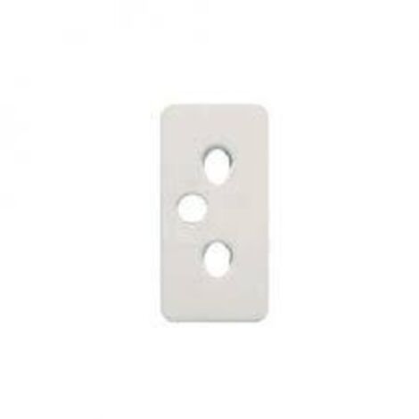 Cache pour fiche 2P + TT déplacé BLANC BJC 16725