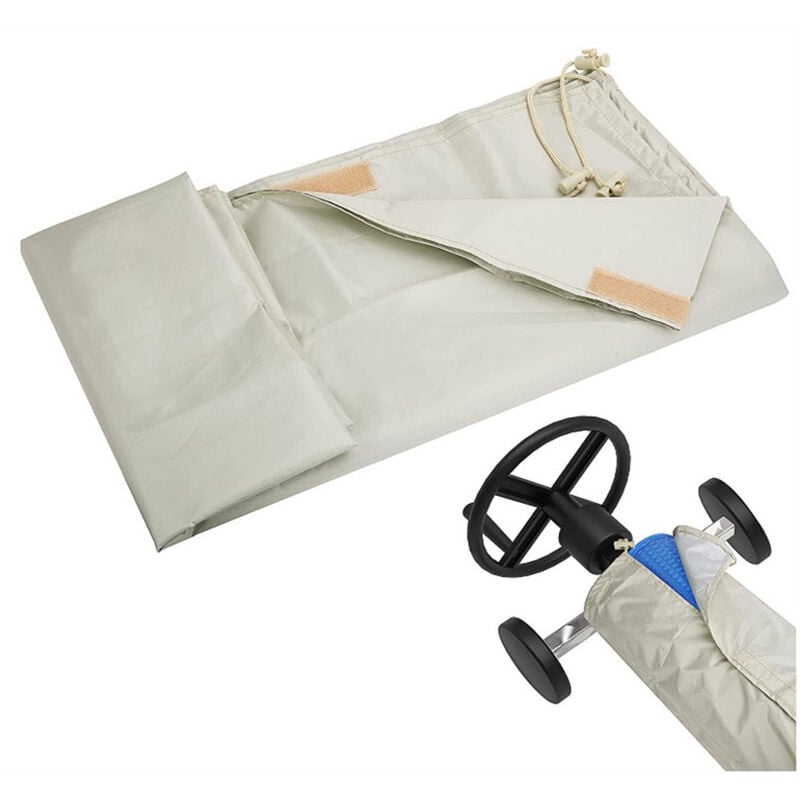 Cache-poussière de piscine 49696cm,Bâche de protection solaire pour piscine jusqu'à 16 pieds de large, bâche de protection étanche pour piscines hors