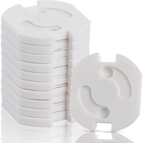 Cache Prise Bébé, 10 Pack Protection Prise Bebe Sécurité Domestique Et Puériculture Pour Protection Prise Courant Électrique, Adhésif Cache Prise Electrique