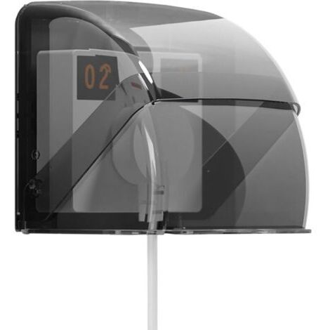 Cache prise électrique étanche noir transparent – Protection pour interrupteur et sonnette – Installation facile sans perçage – Usage extérieur