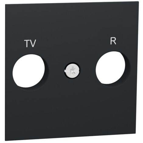 Cache prise TV / FM anthracite SCHNEIDER NU944054