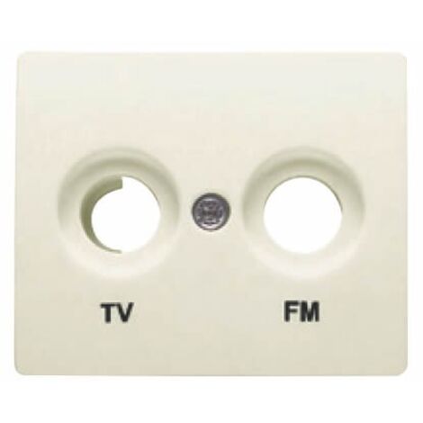 Cache prise TV / FM BEIGE BJC IRIS 18330-A