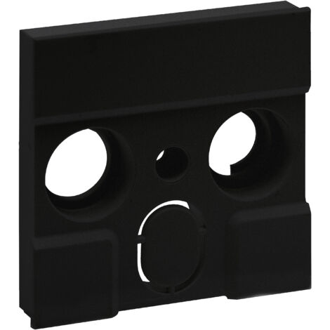 Cache prise TV universel Niloé Step noir mat LEGRAND 864560