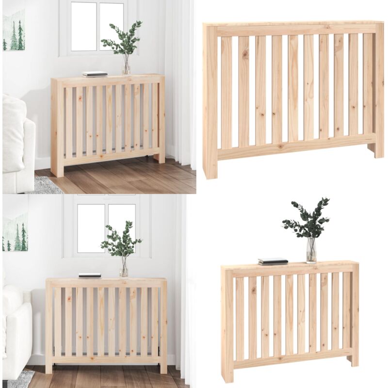Cache-radiateur 108,5x19x84 cm Bois massif de pin - cache-radiateur - cache-radiateurs - Home & Living - Brun