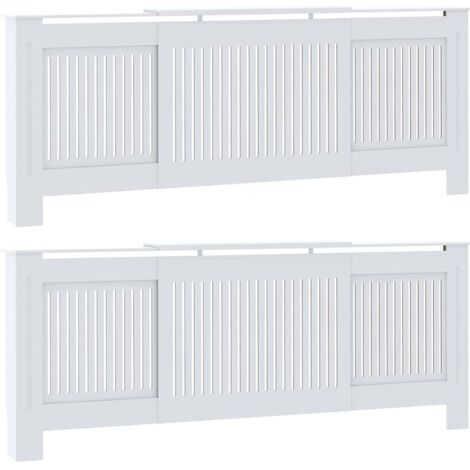 Cache-Radiateur 2 pcs Blanc 205 x 20.5 x 81.5 cm CFW45098