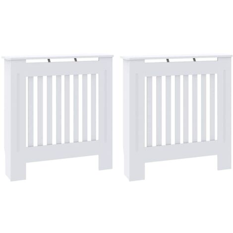 Cache-Radiateur 2 pcs Blanc 205 x 20.5 x 81.5 cm CFW79802