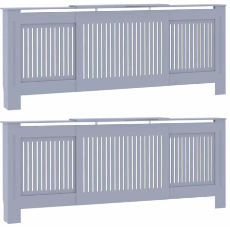 Cache-Radiateur 2 pcs Gris 205 x 20.5 x 81.5 cm CFW92767