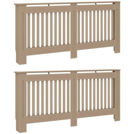 Cache-Radiateur 2 pcs Marron 172 x 19 x 81,5cm CFW80790