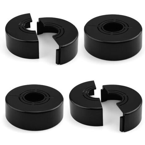 Cache radiateur ajustable 4 pièces – Taille réglable pour conduites de chauffage et d'eau – Conception détachable et facile à installer
