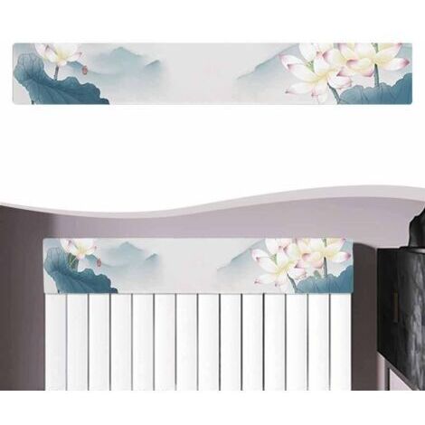 Cache-radiateur anti-poussière en tissu offrant une décoration fonctionnelle et élégante pour la maison - Convient pour différents décors de pièces (80 cm)