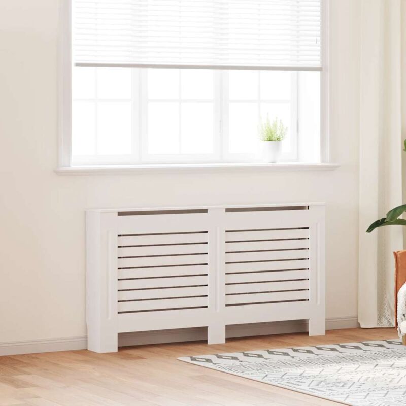 Couverture du radiateur blanc dans mdf Opach Finute diverses dimensions Taille : 152x19x81