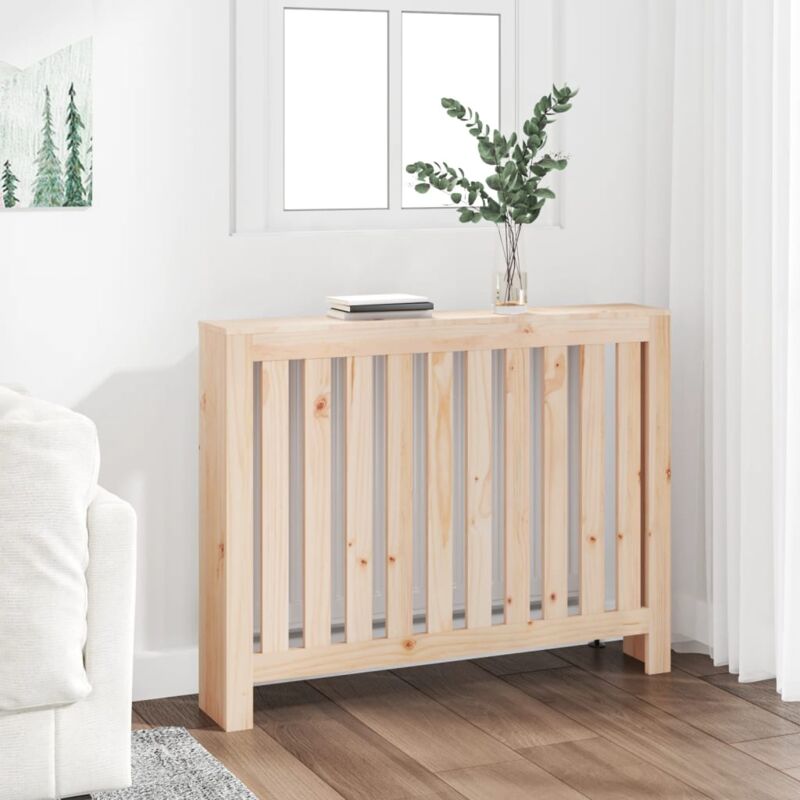 Cache-radiateur 108,5x19x84 cm Bois massif de pin Vidaxl