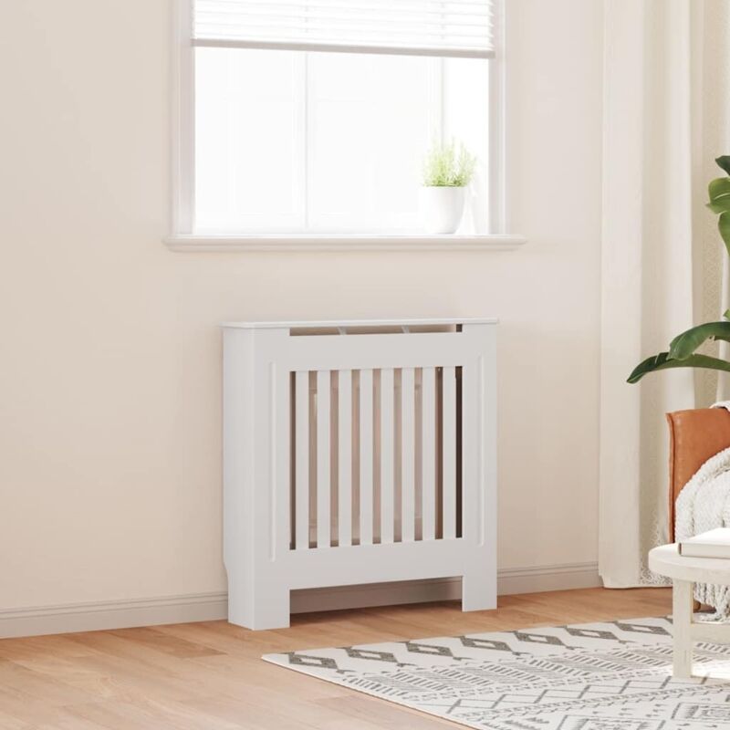 Cache-radiateur MDF Blanc 78 cm vidaXL