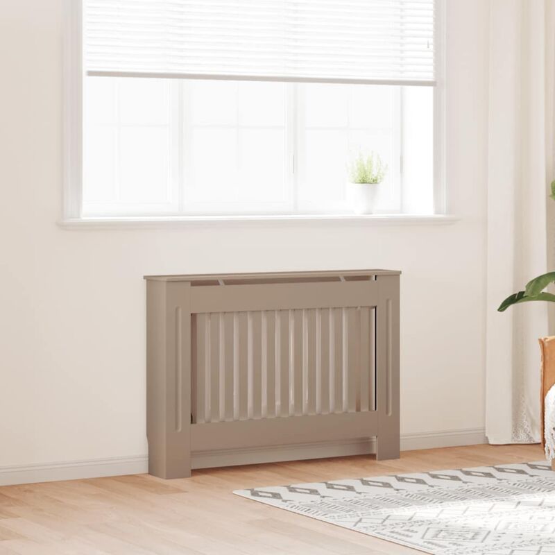 vidaXL Cache-radiateur 112x19x81,5 cm bois d'ingénierie