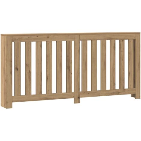 Cache-radiateur chêne artisanal 175x20x82 cm bois d'ingénierie CFW85134