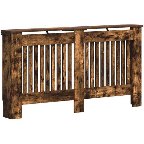 Cache-Radiateur Chêne fumé 152 x 19 x 81,5 cm Bois d'ingénierie CFW86422