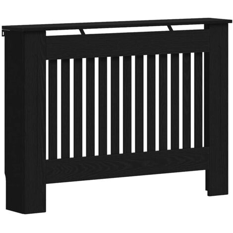 Cache-Radiateur Chêne noir 112 x 19 x 81,5 cm Bois d'ingénierie CFW41995