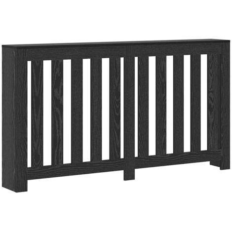 Cache-Radiateur Chêne noir 149 x 20 x 82 cm Bois d'ingénierie CFW51396