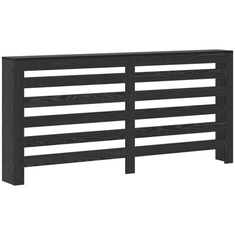 Cache-Radiateur Chêne noir 175 x 20 x 82 cm Bois d'ingénierie CFW80545