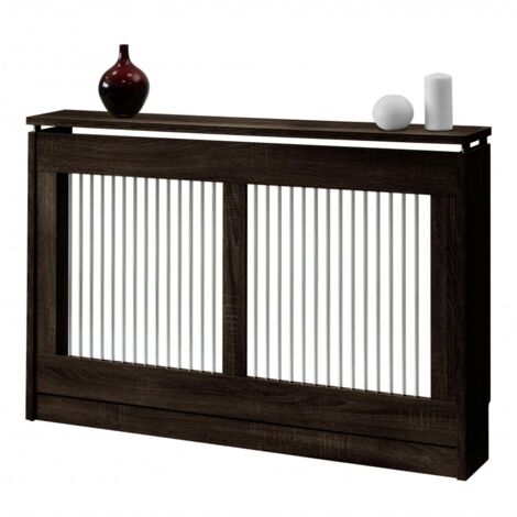 Cache-radiateur Cristian 3120 TOPKIT  largeur 120 cm Grand  Cache-radiateur classique Wengué