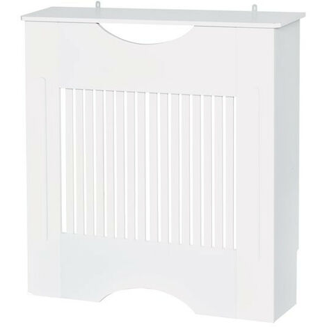 Cache-radiateur Équipement pour radiateur MDF Blanc 205 cm 16170