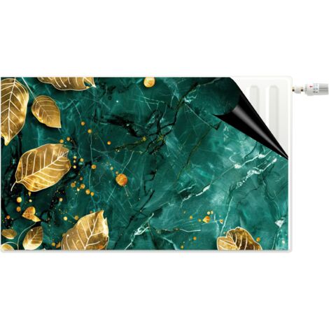 Cache-radiateur magnétique décoratif Feuilles d'or aimantées