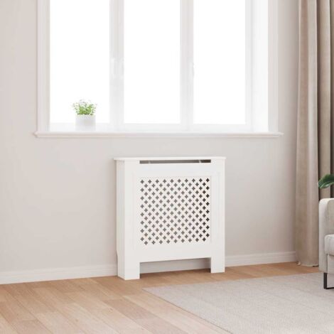 Cache-radiateur，Revêtement de radiateur，Couvre Radiateur MDF Blanc 78 cm GDSVW32431