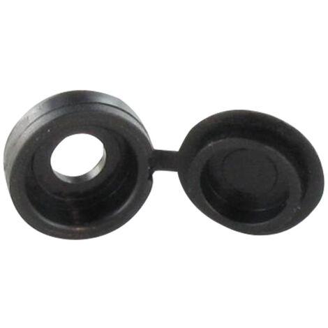 Cache Rivet Ou Tête Plastique Noir Conditionnement: 1 pièce