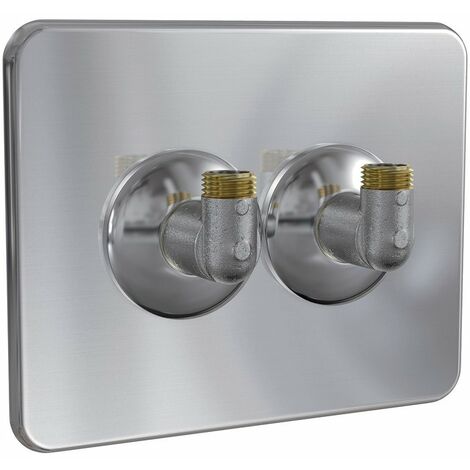 Cache-trou Robifix entraxe 50 mm - 2 coudes Watts