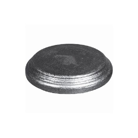 Cache scellement rond pour poteau de départ - diamètre 120mm hauteur 20mm - Fer forgé - À souder - DECO FER FORGE