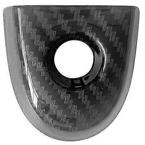 Cache-serrure de porte avec trou de serrure en fibre de carbone / Noir/Blanc, compatible avec Nissan Juke et Micra (réf. 806441kk0d). Accessoires auto - Protection de serrure de porte en fibre de carb
