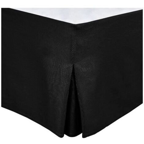 Cache sommier - HOME LINGE PASSION - 180 x 200 cm + 30 cm - Noir