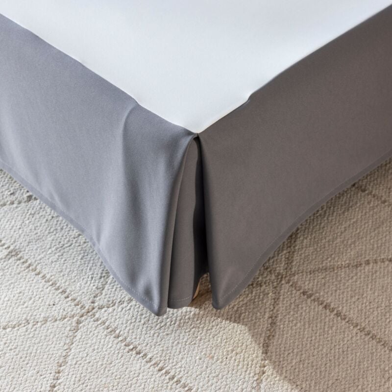 Cache-sommier intégral gris ardoise 160x200