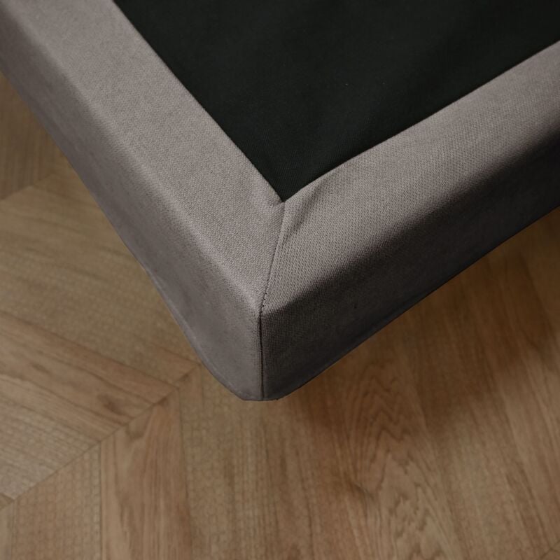 Someo - Cache-sommier beige ronda 160x200 cm Ronda