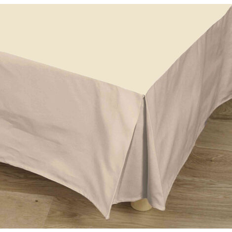 Cache-sommier naturel 100% coton 90x190 cm - Tradilinge