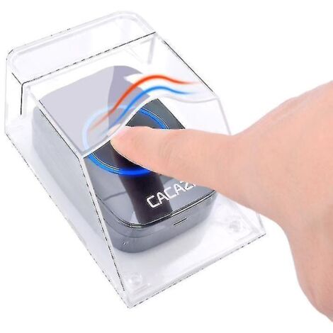 Cache-sonnette transparent étanche pour extérieur, support mural pour sonnette sans fil -