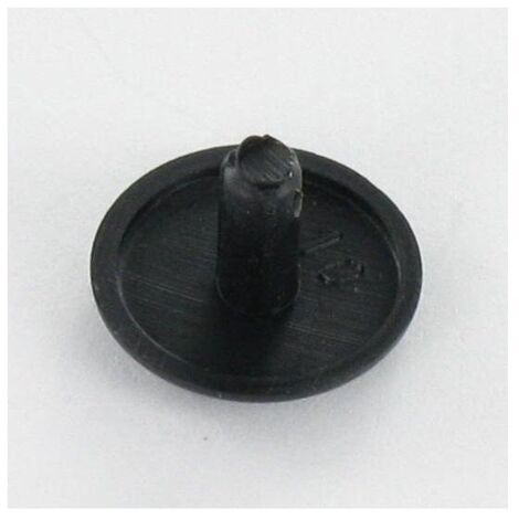 Cache tête Plastique Diamètre de tête: 12 DT 3 Longueur 6.5 RAL9005 noir foncé-1 pièce