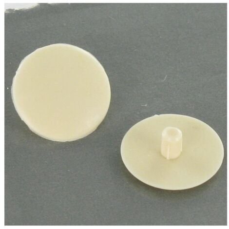 Cache tête Plastique Diamètre de tête: 15 DT 3 Longueur 4.5 RAL1015 ivoire clair-1 pièce