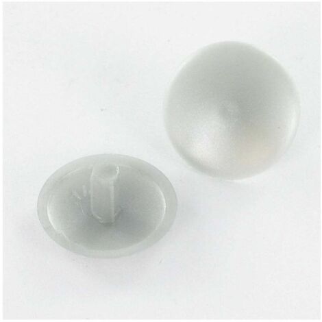 Cache tête Plastique Diamètre de tête: 15 DT 3 Longueur 6 RAL9006 aluminium blanc-50 pièces
