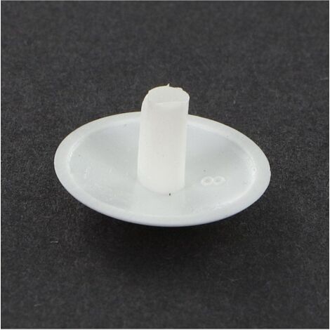 Cache tête Plastique Diamètre de tête: 15 DT 3 Longueur 6 RAL9010 blanc pur-1 pièce