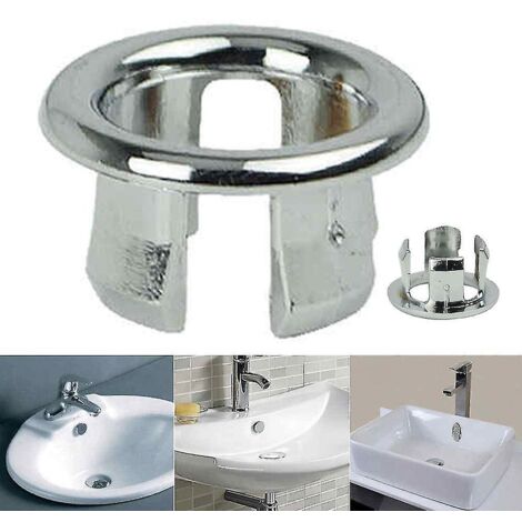 Cache-trou de vidange rond pour lavabo de salle de bain - 1 pièce