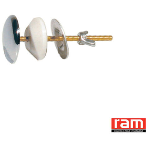 Cache Trou pour Lavabo en Laiton Chromé
