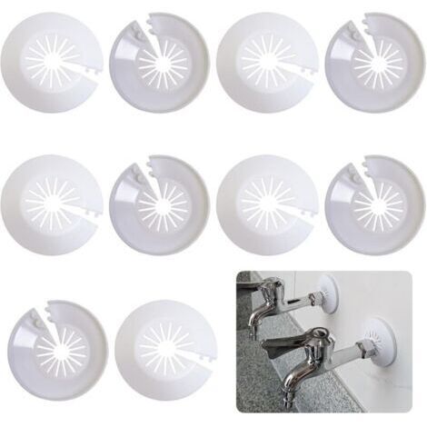 Cache tuyau radiateur rosace – Lot de 10 pièces en PVC – Pour tuyaux de 10 à 25mm – Résistant à la chaleur et à la corrosion