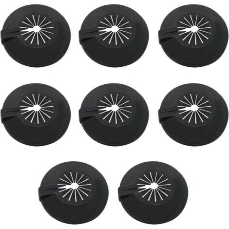 Cache Tuyau Radiateur,8 Pièces Rosace Radiateur,Utilisation Universelle pour Les Tuyaux de 14-29 mm, Colliers de Pipe Couvercles Sont Conçus Avec des Clips à l'intérieur pour les Fixer a