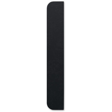Cache vidage en Stonex® Noir pour receveur de douche Aquos 700 mm