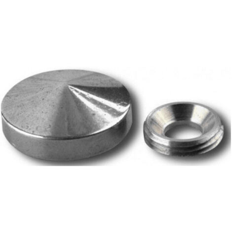 Cache-vis GUITEL 16 mm Laiton chromé 10 pièces